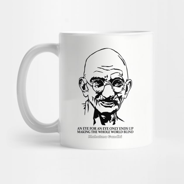 Mahatma Gandhi by KewaleeTee